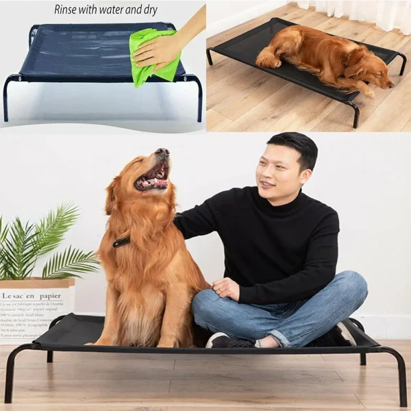 Elevated Large Outdoor Sofa Bed, Washable