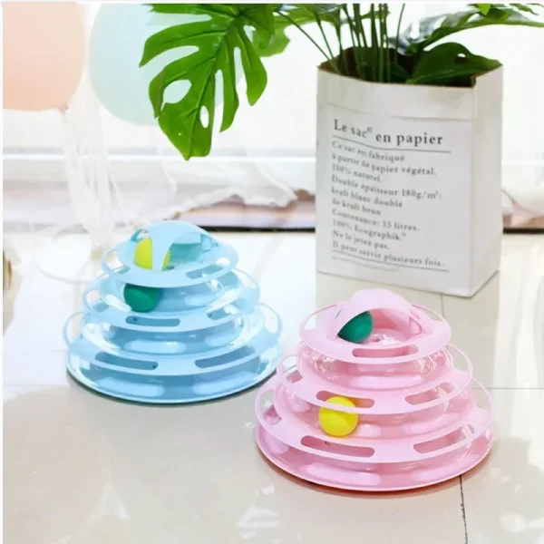 Intelligent Triple Play Disc Cat Toy