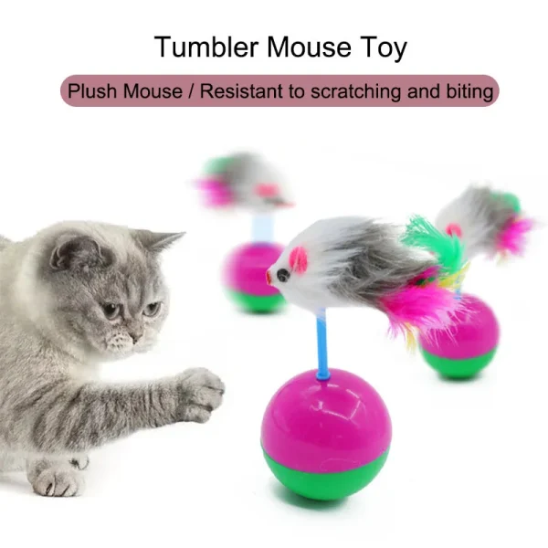 Fun Teasing Cats Toy, Ball with Mouse