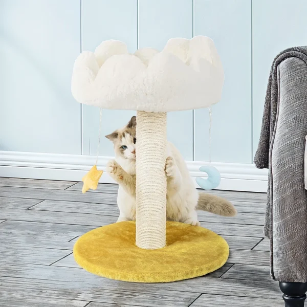 Indoor Cat Tree Tower with Sisal Scratching Post