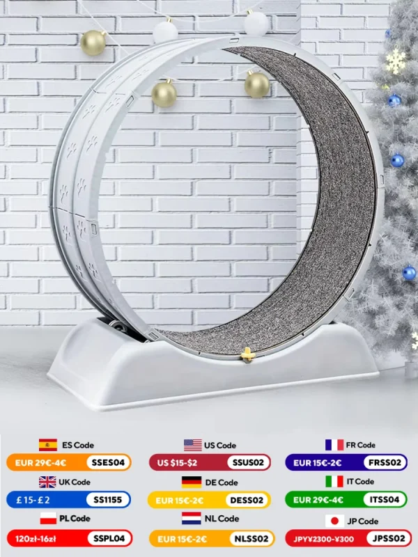 Treadmill for Cats, to Parkour at Home, Easy-to-Assemble Exercise