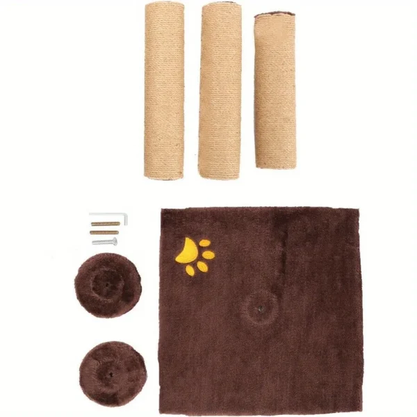 Cat Scratching Post 89cm, Vertical Cat Tree with Carpet Cove