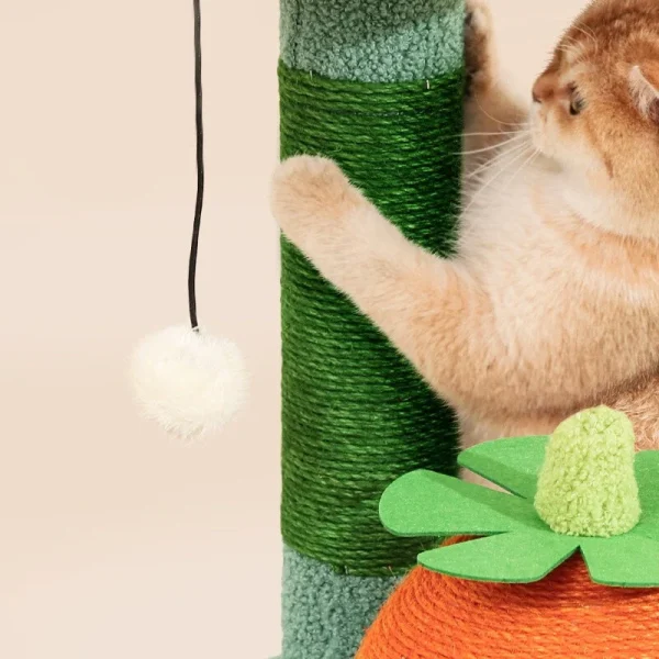 Flower Tree, Multi-Level Cat Tower with Sisal Scratching Posts
