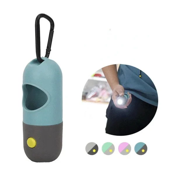 Degradable Dog Poop Bag Dispenser with LED light