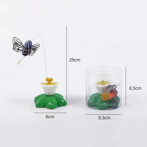 Automatic Rotating Electric Cat Toy, Colorful Butterfly