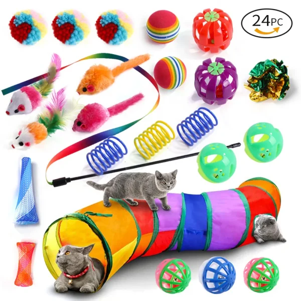 Variety Cat Toys Combination Set - 20 Pieces
