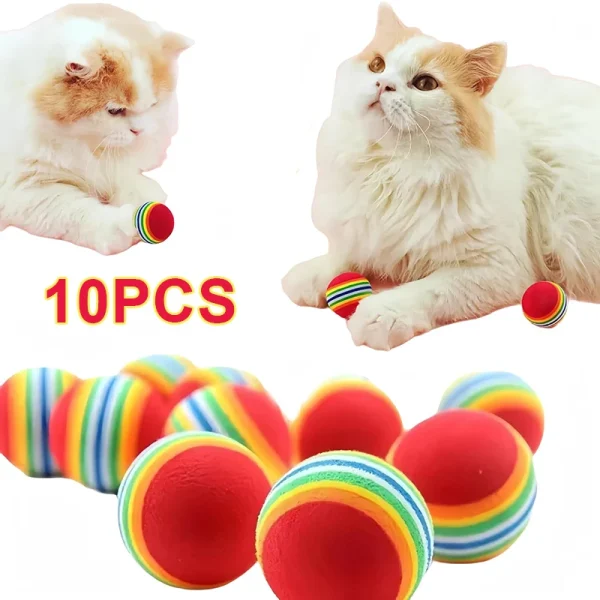 Cat Ball Toy, Interactive Rainbow Ball