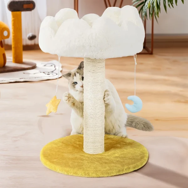 Indoor Cat Tree Tower with Sisal Scratching Post