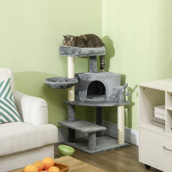PawHut Cat Tree Tower, Climbing Activity Centre