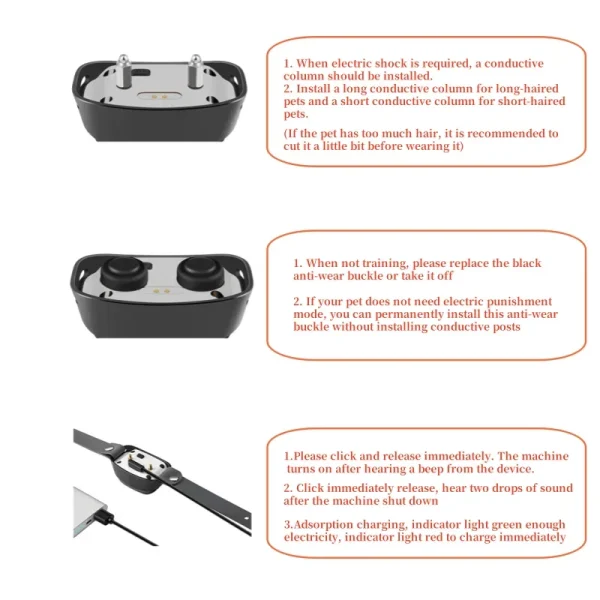 3500FT Digital Dog Training Collar, Bark Deterrents