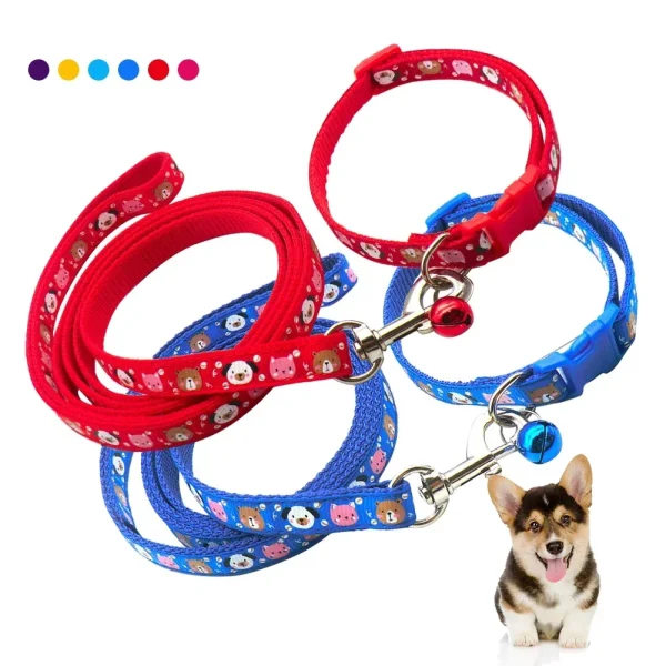 1pcs Lovely Dog Leash and Collar Set 1.2M, Anti-lost