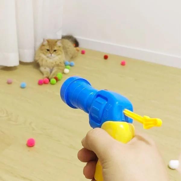 Ball Shooting Gun Cat Toy Interactive Pet Accessories