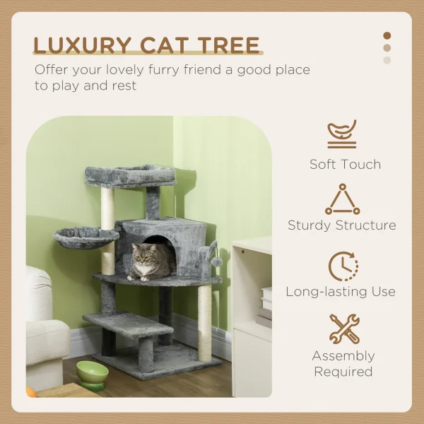 PawHut Cat Tree Tower, Climbing Activity Centre