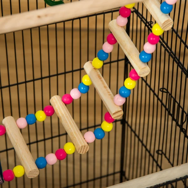 PawHut Bird Cage for Budgies, Finches, Canaries w/ Accessories
