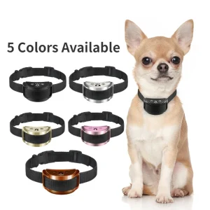 Rechargeable Anti Bark Collar, Waterproof, Ultrasonic Training Collar