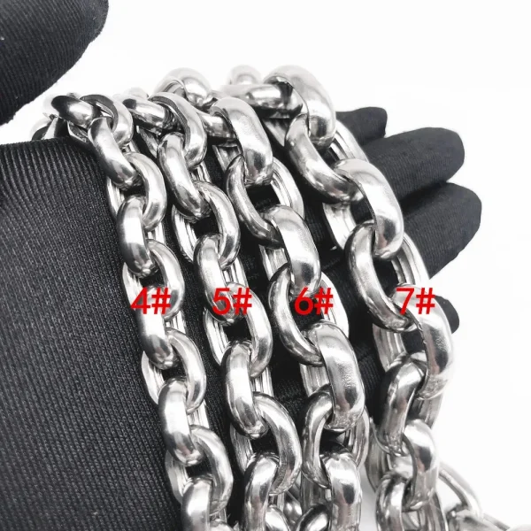 50-75CM Strong Solid Stainless Steel 304 Dog Chain Leash