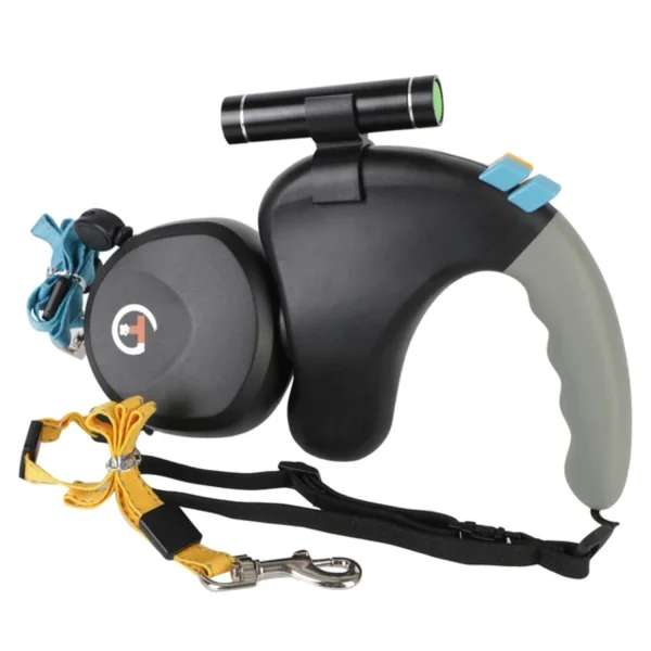 2 Dogs Walking Leash With Retractable Traction