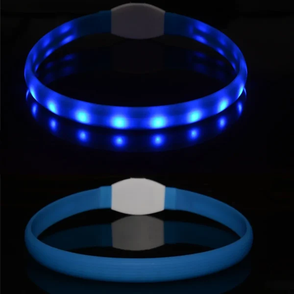 New Led Luminous Dog Collar PVC Waterproof With Usb