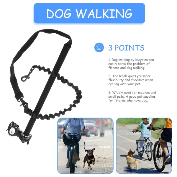 Bicycle Dog Walker Leash with Pulling Rope