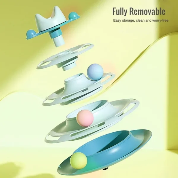 Intelligent Triple Play Disc Cat Toy