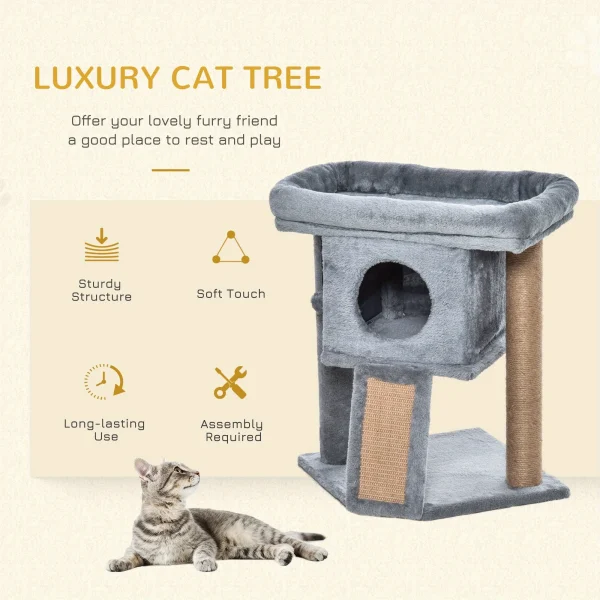 Cat Climbing Frame, Durable Scratching Post with Ball