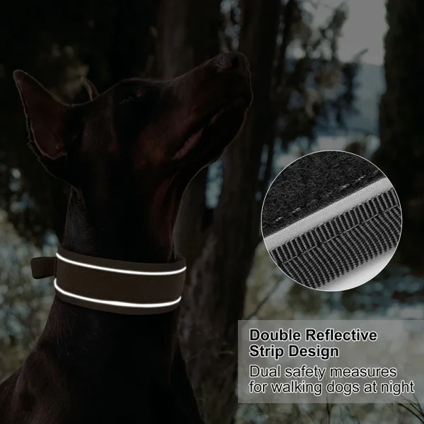 Durable Tactical Dog Collar, Adjustable Nylon Military Collar