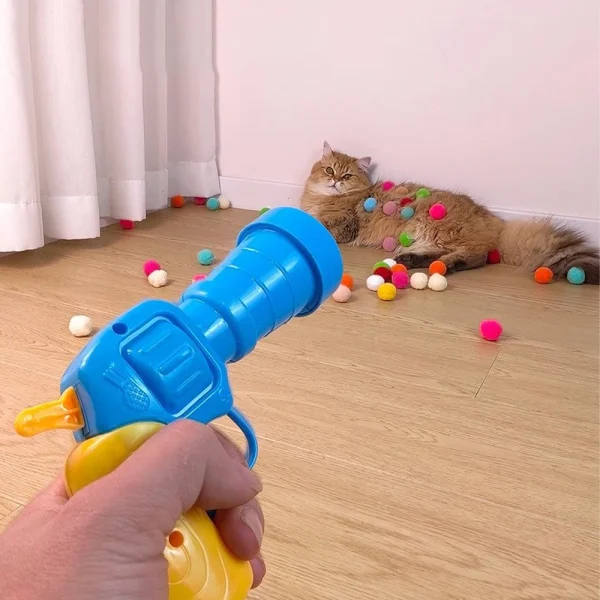 Ball Shooting Gun Cat Toy Interactive Pet Accessories