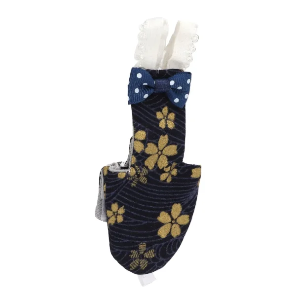 Adjustable Bird Diaper with Golden Flower Pattern - 10x20cm (4x8 inches)