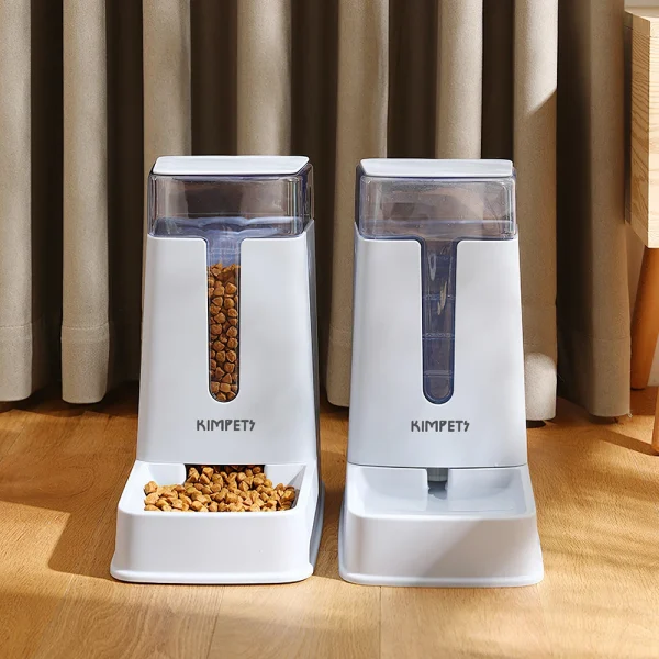 Automatic Pet Feeder, Drinking Fountain 2-Pack Set