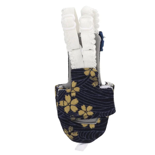 Adjustable Bird Diaper with Golden Flower Pattern - 10x20cm (4x8 inches)