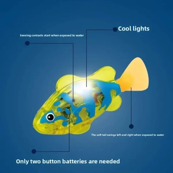 Cat Interactive Electric Fish Toy LED, Light