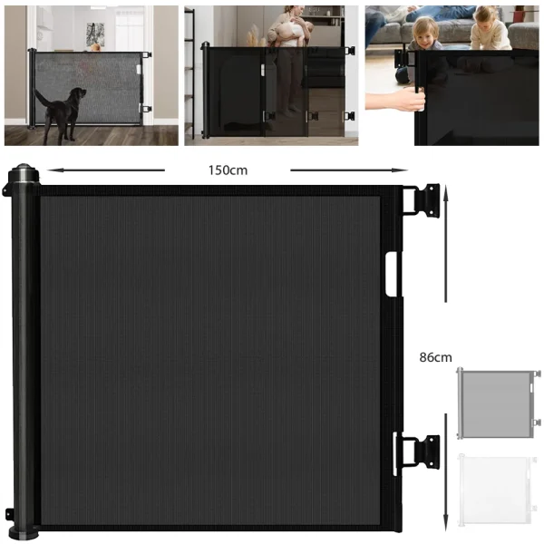 Retractable Baby Gate Stair Gate, Isolated Doorway Guard