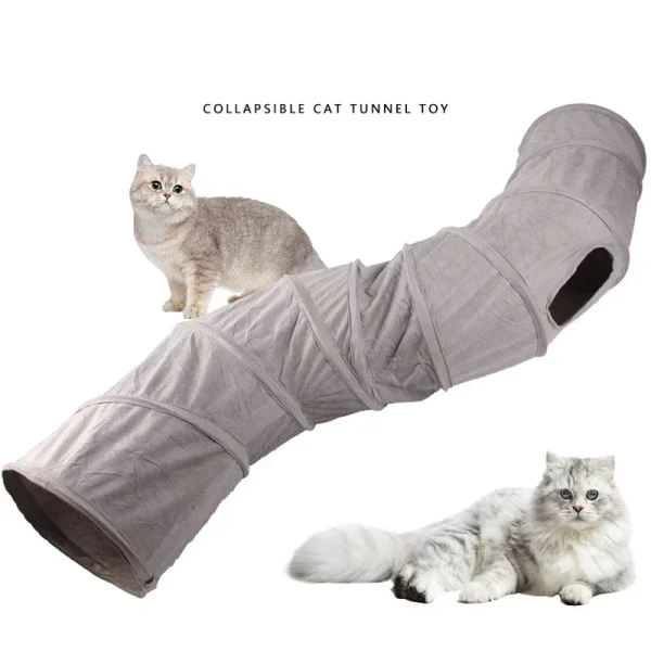Cat Tunnel for Indoor Cats, Collapsible Play Tube