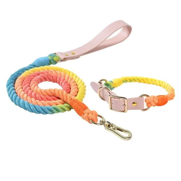 Colorful Leather Dog Collars