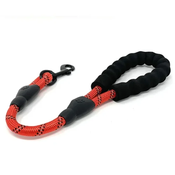 Reflective Short Dog Leash With Comfortable Handle