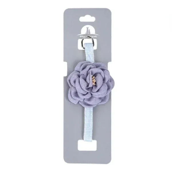 1pc Cute Cat Collar Adjustable Flower Necklace