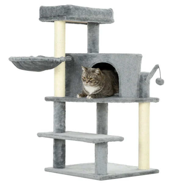 PawHut Cat Tree Tower, Climbing Activity Centre