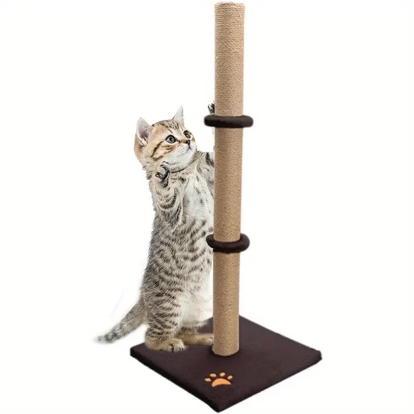 Cat Scratching Post 89cm, Vertical Cat Tree with Carpet Cove