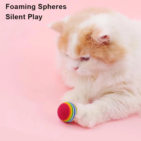 Cat Ball Toy, Interactive Rainbow Ball