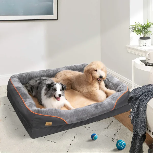 Jumbo Large Orthopedic Dog Bed Memory Foam