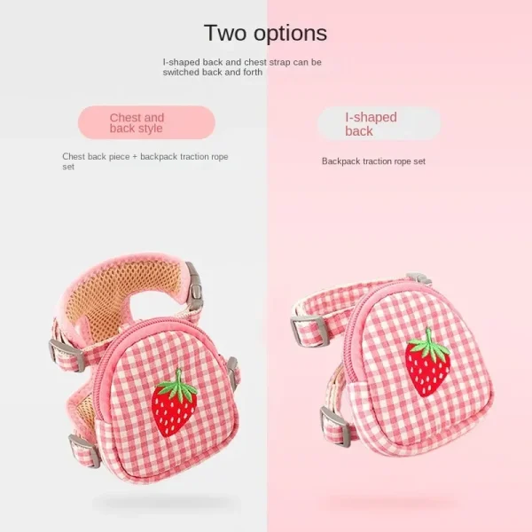 Cat Harness with Backpack, Break Free Breathable Chest Strap