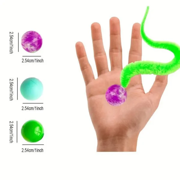 Interactive Cat Toy, Colorful Bouncing Ball