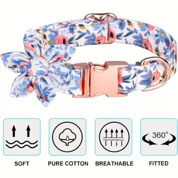Small Dog Adjustable Collar - Stylish Bow Tie