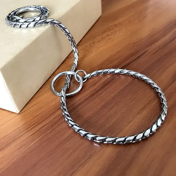 Dog Collar Chain, Copper Pinch Collar P Slip Chain