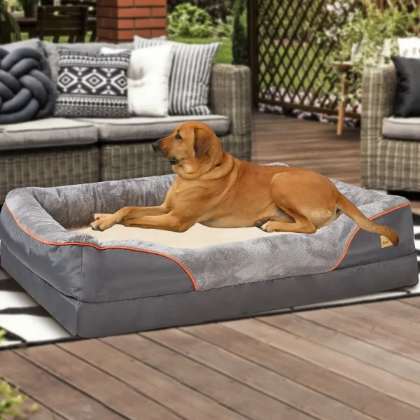 Jumbo Large Orthopedic Dog Bed Memory Foam