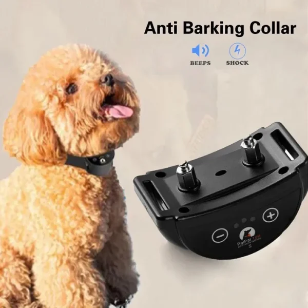 Rechargeable Anti Bark Collar, Waterproof, Ultrasonic Training Collar