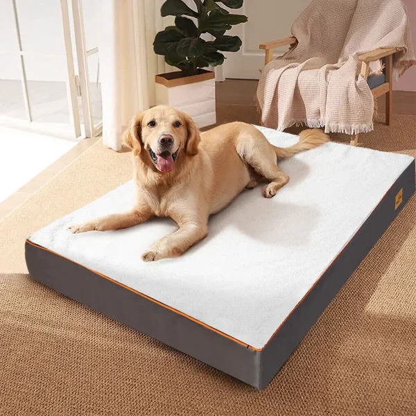 Dog Bed, Waterproof, Orthopedic with Washable Cover