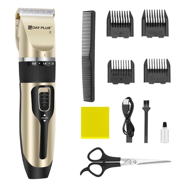 Cordless Dog Grooming Kit with 4 Comb Guides