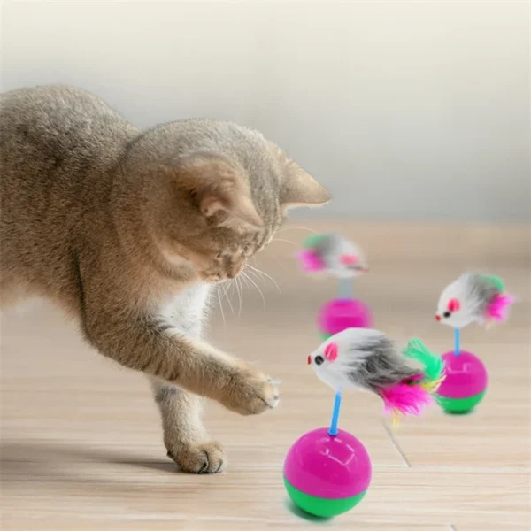 Fun Teasing Cats Toy, Ball with Mouse