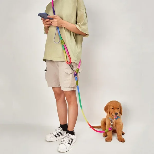 Reflective Nylon Dog Leashe, Traction Rope Leads for Running